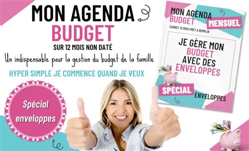 Agenda Budget - Je gère mon budget avec des enveloppes - Autres Cahiers  Feuilles et Bloc-notes - Achat & prix