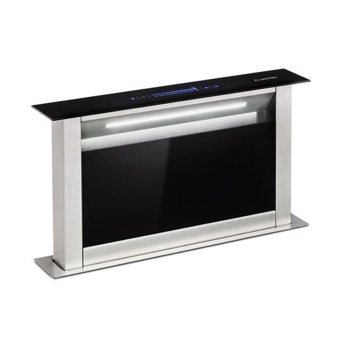 Klarstein Royal Flush Eco - Hotte - Courant Descendant Télescopique - Niche - Largeur : 59.2 Cm - Profondeur : 8.8 Cm - Evacuation