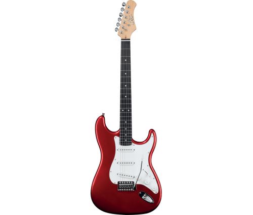 Eko S300RED - Guitare électrique série Starter - Chrome Red