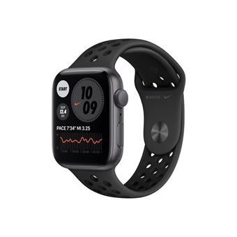 Apple Watch Nike SE GPS, 44mm boitier aluminium gris sidéral avec bracelet  sport anthracite - Apple Watch - Achat & prix | fnac