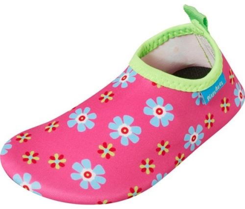 Playshoes chaussures d'eau fleurs protection UV rose
