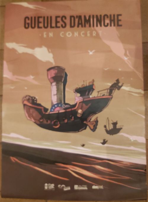 Gueules d'Aminche - en Concert - 60x84cm - Affiche