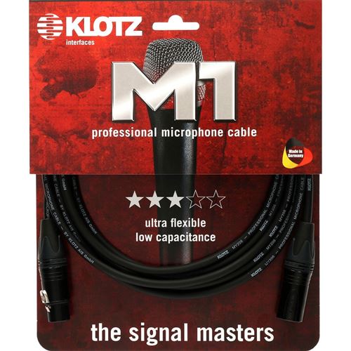 Klotz M1FM1N3000 M1 Prime Neutrik câble de microphone XLR mâle - XLR femelle 30m