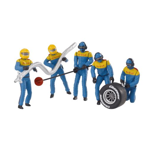 Lot de personnages, mécaniciens bleu - Carrera 21132