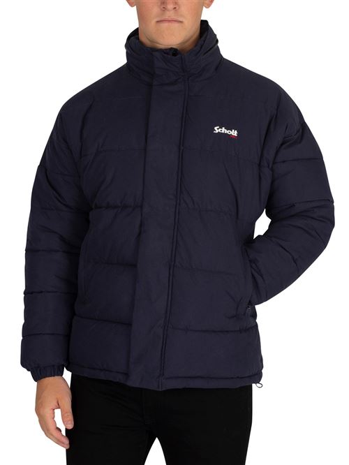 Schott Homme Veste Nebraska, Bleu