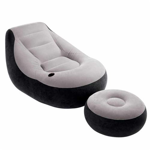 Intex - Fauteuil pouf gonflable Intex 68564 repose-pieds transportable lounge