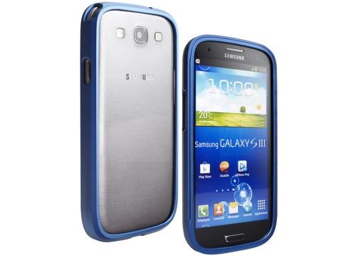 Bumper en métal Bleu pour Samsung Galaxy S3 i9300