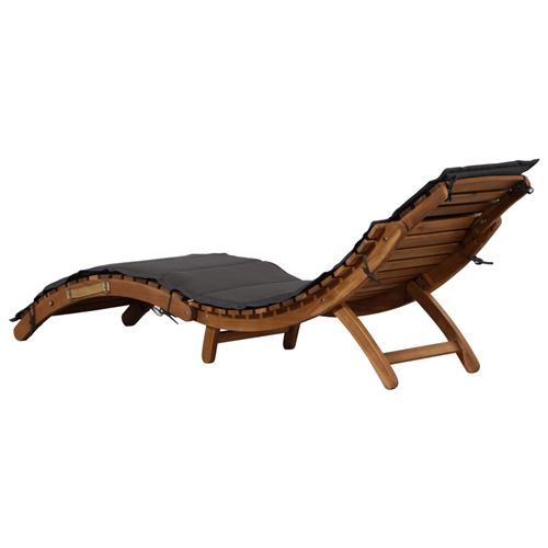 De Solide Chaise Coussin Longue Bois Vidaxl D'acacia Avec Mobilier 1uclJ3FTK
