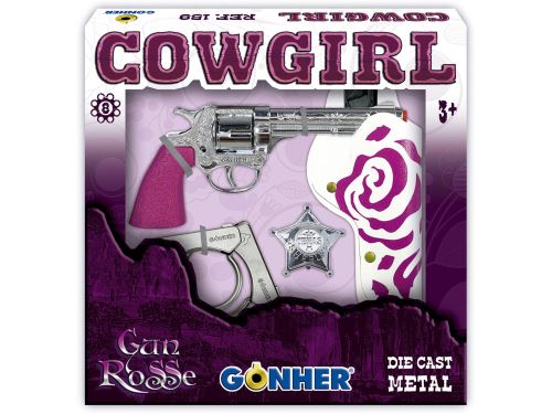 Gonher Playset Cowgirl 4-pc