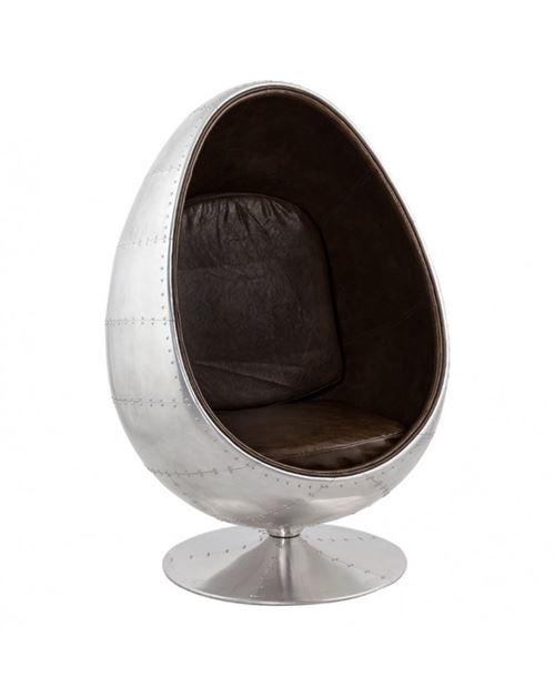 Fauteuil design UOVO ALU ALU 78x89x130 cm