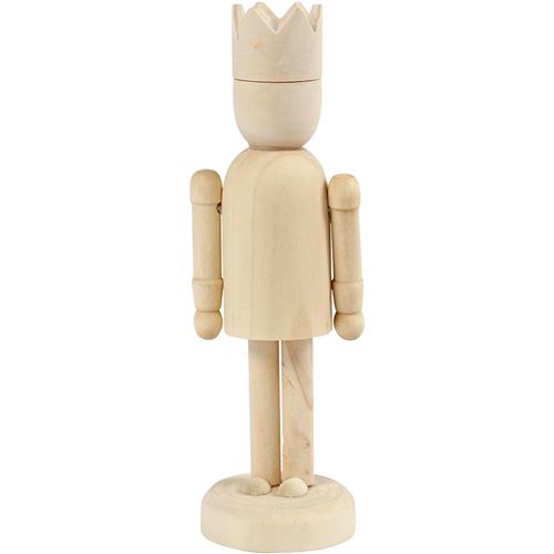 Creotime figurine en bois Couronne de 13 cm
