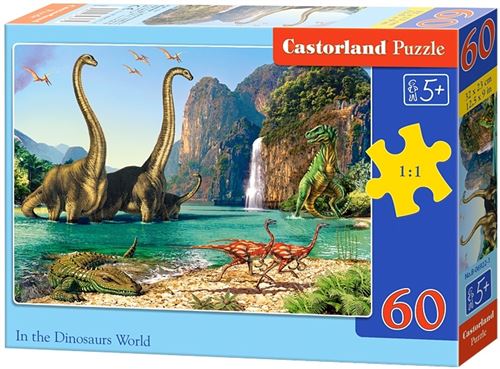 Castorland Dans le dinosaure Puzzle World 60 pièces