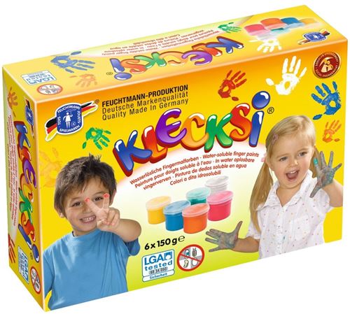 Feuchtmann Klecksi Finger Paints Basic Maxi 6 x 150g