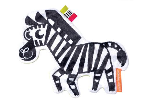 Manhattan Toy papier froissé zébré junior 20,32 x 19 cm noir/blanc
