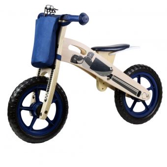 Kinderline Wbc726 1 Velo D Equilibre En Bois Bleu Velos Achat Prix Fnac