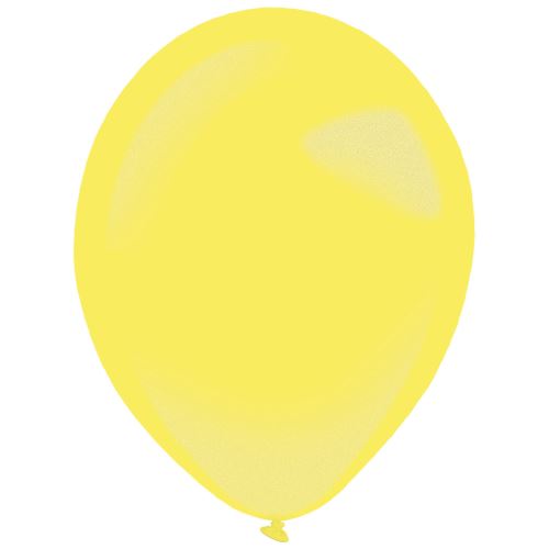 Amscan ballons métalliques 35 cm latex jaune 50 pièces