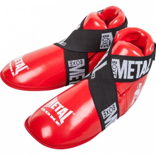 Protège pieds full contact Métal Boxe-Protège Pieds Rouge - L (MB165LR)----Protège Pieds Rouge - L (MB165LR)-----------Protège Pieds Rouge - L (MB165LR)-----