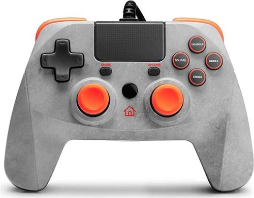 Snakebyte Orange Gamepad Filaire Rock Pour Ps4