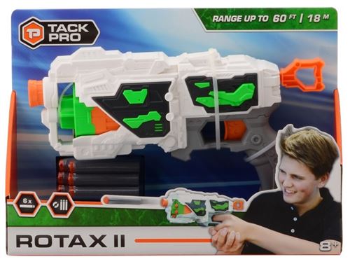 Tack Pro pistolet Rotax II garçons 28 cm blanc/vert 7 pièces