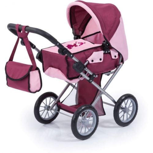 Bayer voiture de poupée City Star bordeaux / rose 72 cm