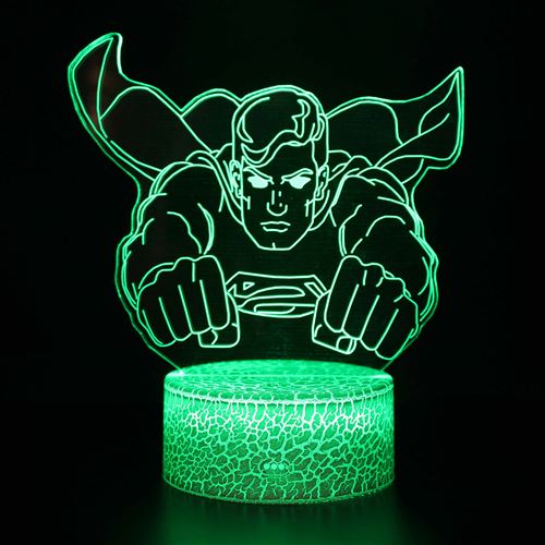 Lampe 3D Tactile Veilleuses Enfant 7 Couleurs avec Telecommande - Justice League #921