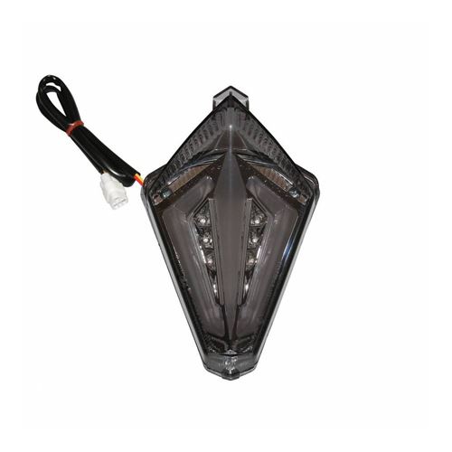 Feu arriere maxiscooter adaptable yamaha 530 tmax 2012+ a leds fume (homologue ce) -p2r-