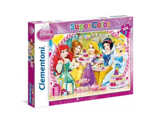 Puzzle 104 Pièces : Disney Princesses, Clementoni