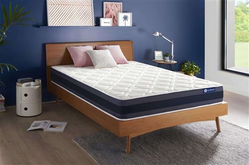 Matelas Ressorts ensach&eacute;s+M&eacute;moire de forme ACTIFLEX MORPHO 160x200 Maxi &eacute;paisseur 5zones de confort
