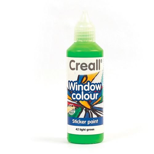 Peinture repositionnable pour vitres Creall Glass 80 ml - vert clair - Creall