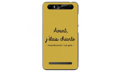 Coque souple pour Konrow Just5 avec impression Motifs Avant, j'étais chiante or