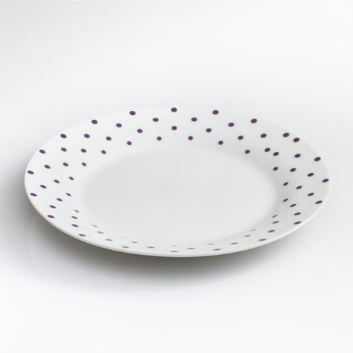 Lot de 6 Assiettes à Dessert Poa 19cm Prune