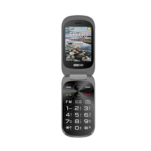Téléphone portable à clapet GSM avec bouton appel SOS Maxcom MM825