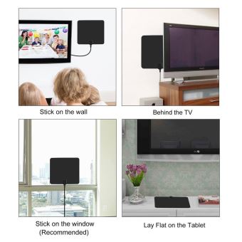 Antenne Tv Intérieur Puissante, 25 Mile Amplifiée 4K 1080P Full HD avec  Haute Performance Câble Coaxial pour DVB-T TNT Numérique et Analogique TV  Signaux - Adaptateur TNT - Achat & prix | fnac