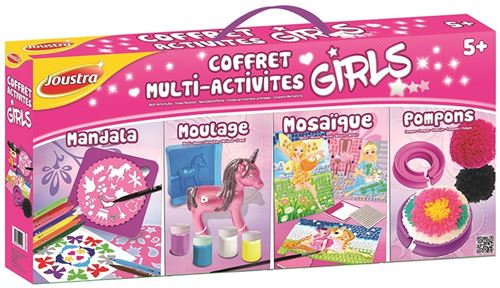 Coffret Scrapbooking Joustra – Maxi Kit Créatif Pour Enfants Dès 5 Ans – Carnets, Tampons, Gaufrage, Découpage – J41521