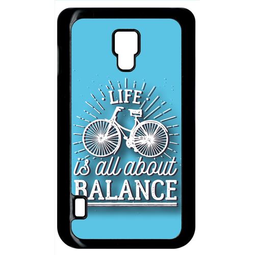 Coque Lg Optimus L7 Ii Life Il All About Balance Fond Bleu
