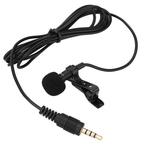 Andoer Mini Microphone filaire portable cravate mains libres - Jack 3,5mm