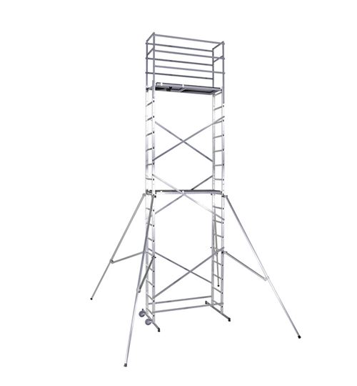 Echafaudage roulant pliable 7m en aluminium Hailo HobbyStep H7