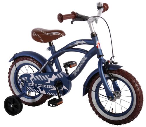 Yipeeh Blue Cruiser 12 pouces 21,5 cm Garçon Frein à rétropédalage Bleu marine