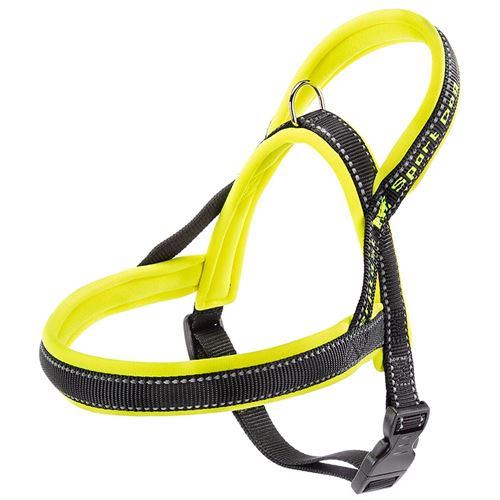 Meilleurs prix pour Ferplast harnais de type suédois pour chiens SPORT DOG P SMALL, adaptabilité parfaite, rembourrage souple, coutures réfléchissantes, étiquette porte-nom, A: 48 cm - B: 58÷71 cm Jaune