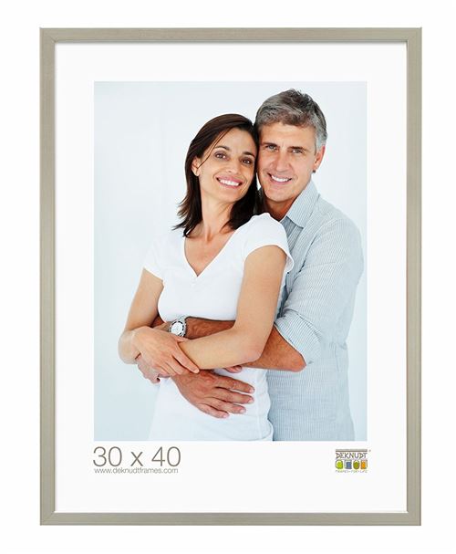 Deknudt Frames S41JD1 Cadre Photo Bois Fin Argenté 15 x 20 cm
