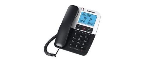 Téléphone de bureau Daewoo Dtc - 410 - Mains libres - Transfert d'appel - Noir