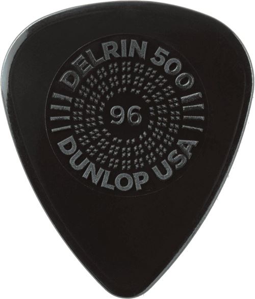 Dunlop 450P096 - 12 médiators Delrin 500 Prime Grip - 0.96 mm