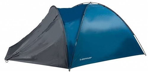 Dunlop tente dôme double 210 x 150 x 120 cm bleue