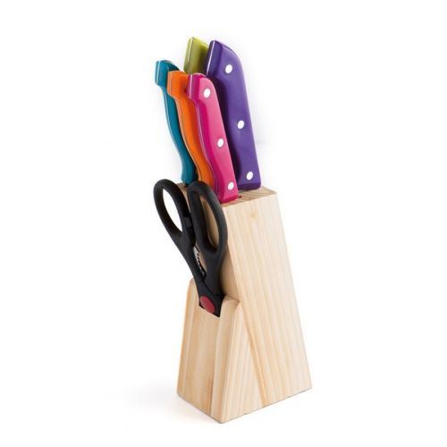 Ensemble de couteaux de cuisine et support Quid Marbore (6 pcs)