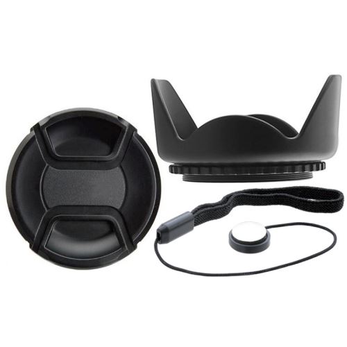 52MM Bouchon Capuchon Cache D'OBJECTIF DE QUALITÉ Avec Clip De