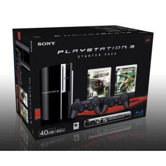 Console Sony PlayStation 3 - PS3 40 Go + Uncharted Drake's Fortune + Need For Speed Pro Street - 1