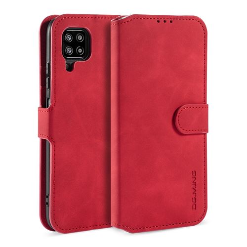 Coque Samsung Galaxy A42 5G Portefeuille Rouge Smart Stand - 3 Emplacement Cartes