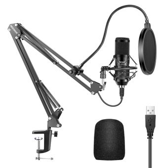 Microphone de studio, carte son, kit de micro, compatible avec PC