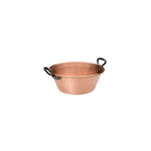 BAUMALU Bassine a confiture 26 cm cuivre 12/10eme anses fonte