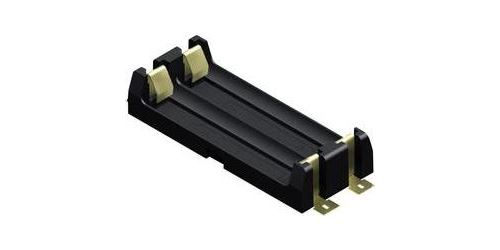 Keystone 1022 Battery Tray 2x AAA SMD 46x22x11 mm Black Plastic